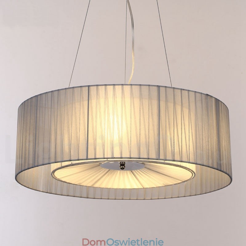 Drum 4 Light Pendant Modern Lamp z abażurem materiałowym
