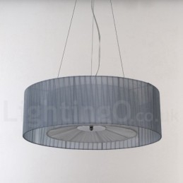 Drum 4 Light Pendant Modern Lamp z abażurem materiałowym