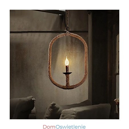Retro 1 Lampa Żyrandol Z Liny Konopnej Retro Styl Wiejski Retro 1 Lampa Żyrandol Z Liny Konopnej Retro Styl Wiejski