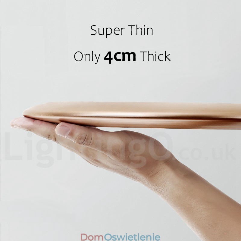 4CM Grube Super Cienkie Ściemnialne Nowoczesne Współczesne Lampy Sufitowe W Stylu Nordyckim Z Kloszem Akrylowym Z Pilotem Zdalnego Sterowania Mogą Być Również Używane Jako Lampa Ścienna