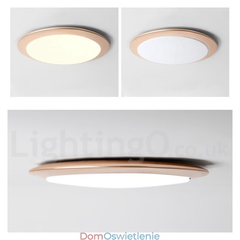 4CM Grube Super Cienkie Ściemnialne Nowoczesne Współczesne Lampy Sufitowe W Stylu Nordyckim Z Kloszem Akrylowym Z Pilotem Zdalnego Sterowania Mogą Być Również Używane Jako Lampa Ścienna