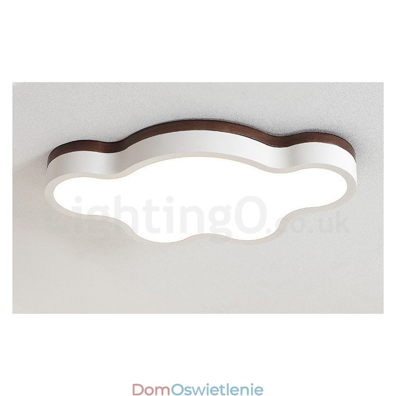 Retro Drewniana Stalowa Drewniana Lampa Sufitowa Dla Dzieci