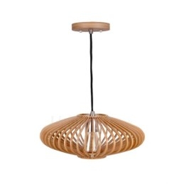 1 Światło Latarnia Vintage Drewniany Żyrandol Industrial Wind Loft Drewno Liniowe Oświetlenie Wiszące