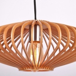 1 Światło Latarnia Vintage Drewniany Żyrandol Industrial Wind Loft Drewno Liniowe Oświetlenie Wiszące