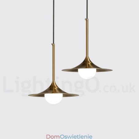 1 Lekka lampa wisząca w stylu industrialnym, w kolorze złotym, w stylu mini, galwanicznie malowana, z kloszem szklanym 1 Lekka lampa wisząca w stylu industrialnym, w kolorze złotym, w stylu mini, galwanicznie malowana, z kloszem szklanym