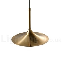 1 Lekka lampa wisząca w stylu industrialnym, w kolorze złotym, w stylu mini, galwanicznie malowana, z kloszem szklanym