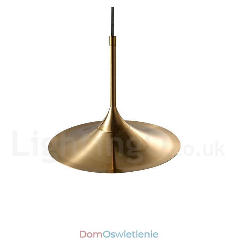1 Lekka lampa wisząca w stylu industrialnym, w kolorze złotym, w stylu mini, galwanicznie malowana, z kloszem szklanym