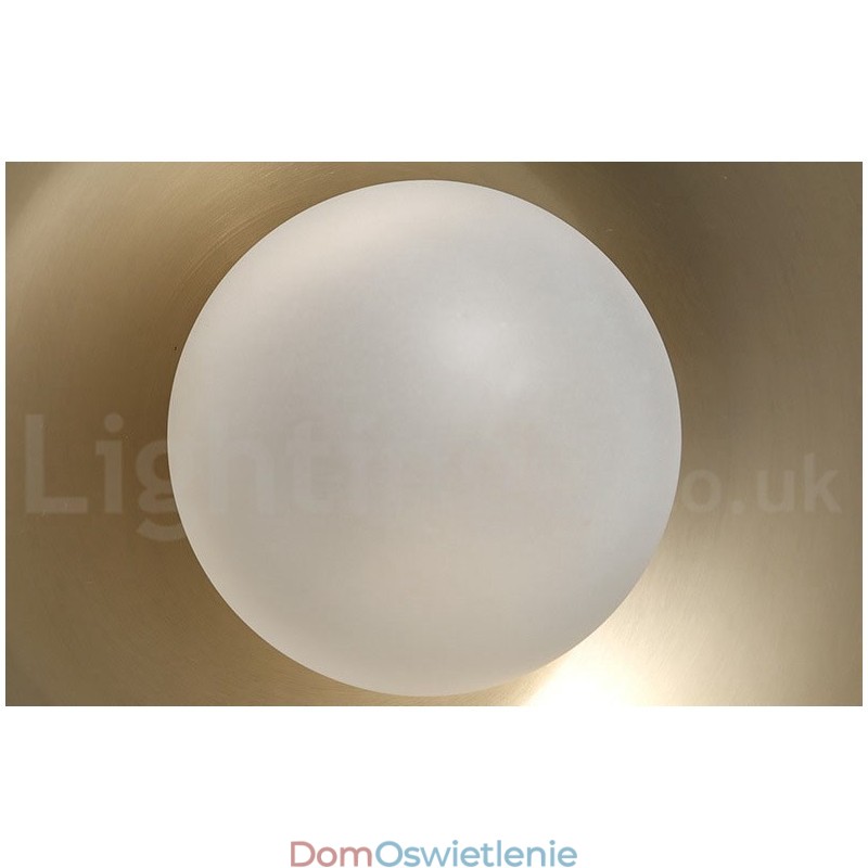 1 Lekka lampa wisząca w stylu industrialnym, w kolorze złotym, w stylu mini, galwanicznie malowana, z kloszem szklanym