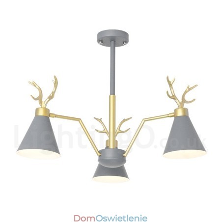 3-punktowy nowoczesny żyrandol Nordic Macaron Antlers 3-punktowy nowoczesny żyrandol Nordic Macaron Antlers
