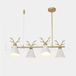 4-światłowy żyrandol Nordic Macaron Modern Antlers