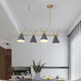 4-światłowy żyrandol Nordic Macaron Modern Antlers