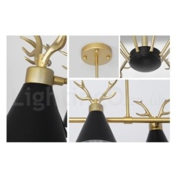 6-światłowy żyrandol Nordic Macaron Modern Antlers