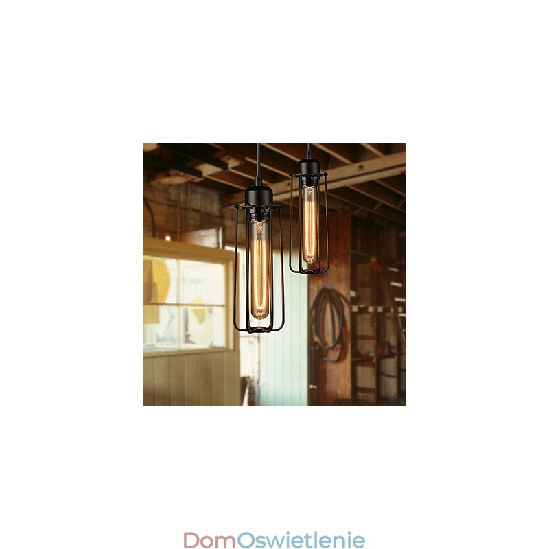 Żyrandol Mini Styl Rustykalny Domek Retro Metal 3 Światła Wisząca Lampa