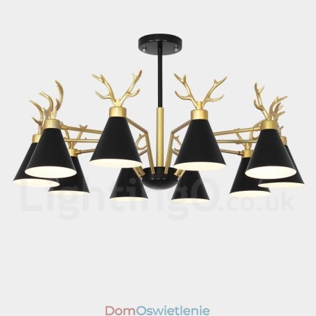 10-punktowy żyrandol Nordic Macaron Modern Antlers 10-punktowy żyrandol Nordic Macaron Modern Antlers