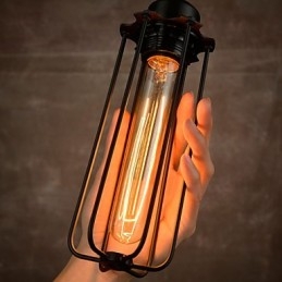 Żyrandol Mini Styl Rustykalny Domek Retro Metal 3 Światła Wisząca Lampa