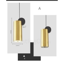 4 style złota czarna lampa wisząca postmodernistyczna