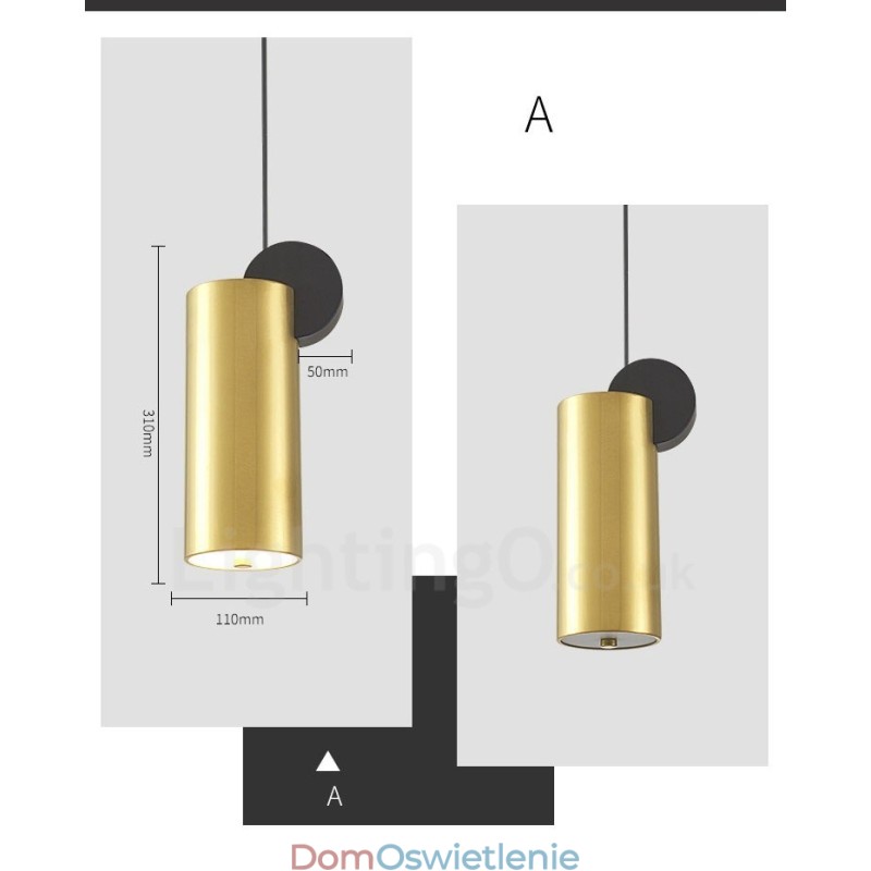 4 style złota czarna lampa wisząca postmodernistyczna