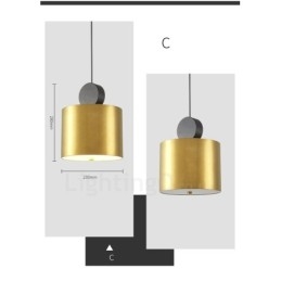 4 style złota czarna lampa wisząca postmodernistyczna
