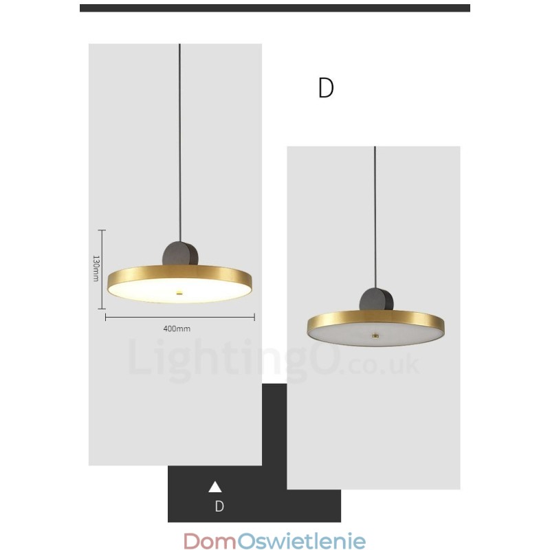 4 style złota czarna lampa wisząca postmodernistyczna