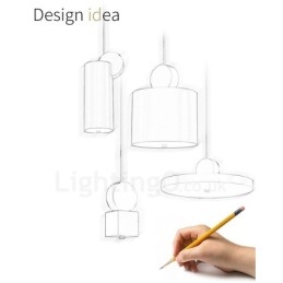 4 style złota czarna lampa wisząca postmodernistyczna