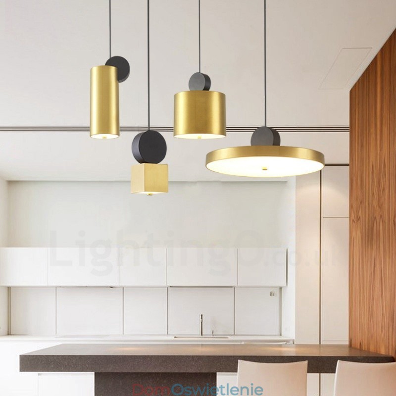 4 style złota czarna lampa wisząca postmodernistyczna