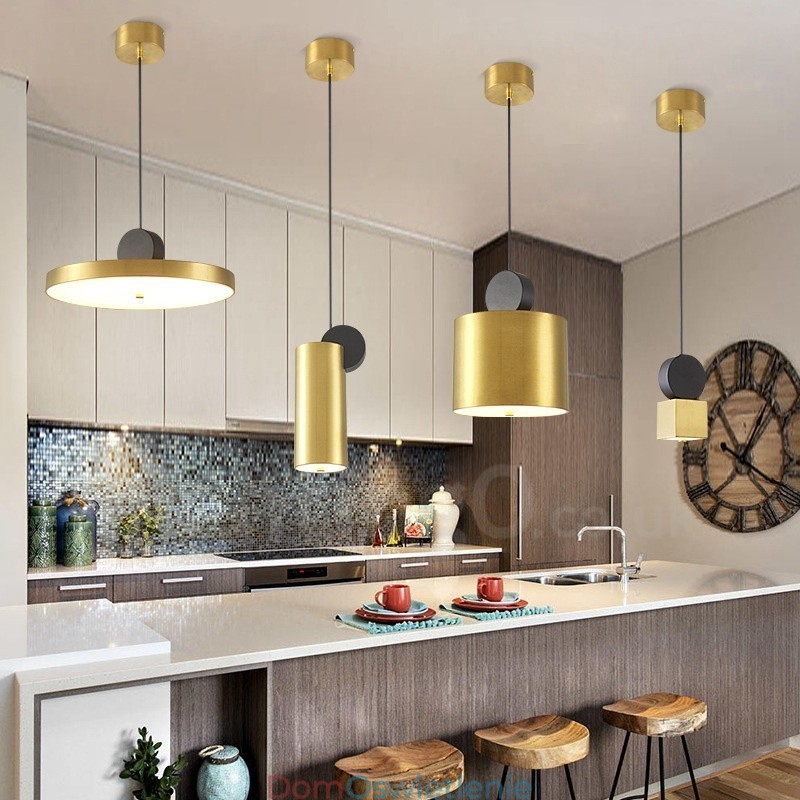 4 style złota czarna lampa wisząca postmodernistyczna