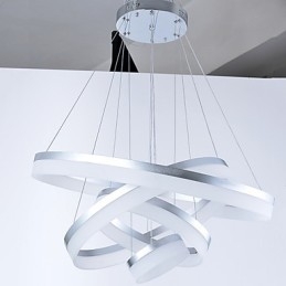 Żyrandol akrylowy Pierścień Wiszące Lampy Oświetleniowe z