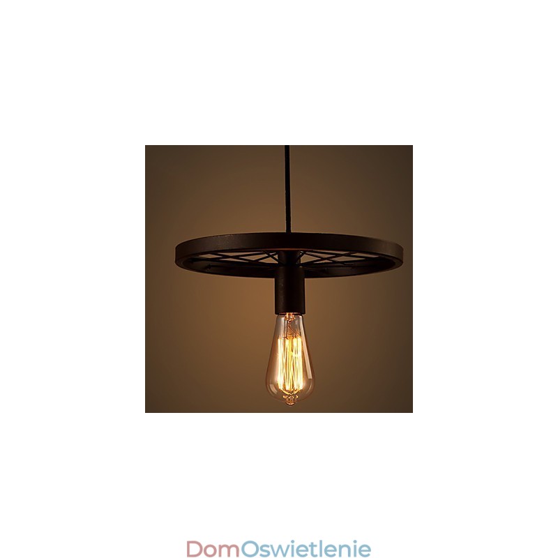 Industrial 1 light Vintage In Iron Shade Wisząca lampa