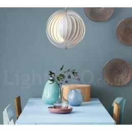 Kula Biała Obrót Postmodernistyczna DIY Wisząca Lampa