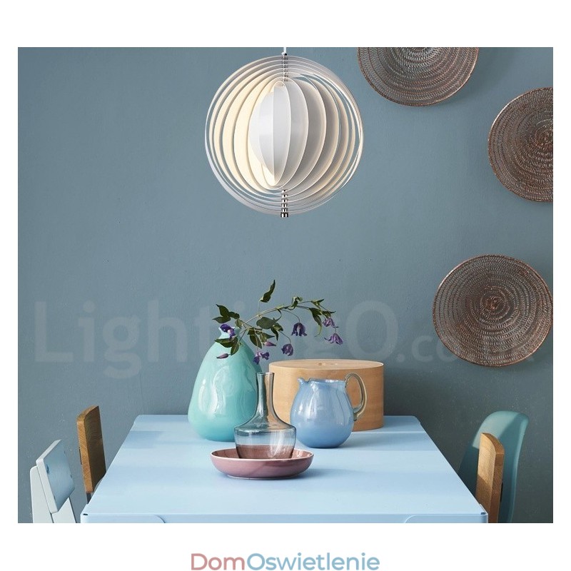 Kula Biała Obrót Postmodernistyczna DIY Wisząca Lampa