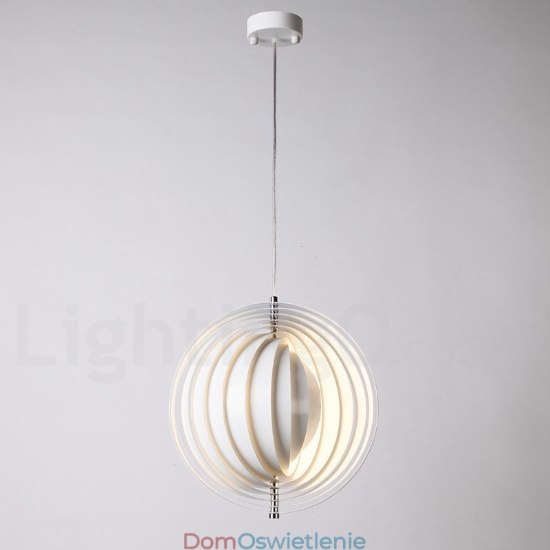 Kula Biała Obrót Postmodernistyczna DIY Wisząca Lampa