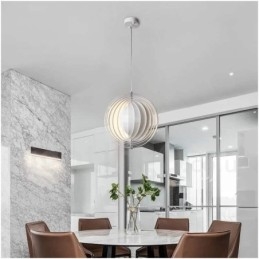 Kula Biała Obrót Postmodernistyczna DIY Wisząca Lampa