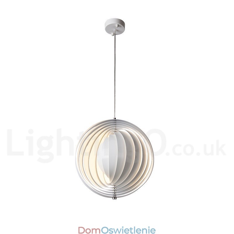 Kula Biała Obrót Postmodernistyczna DIY Wisząca Lampa