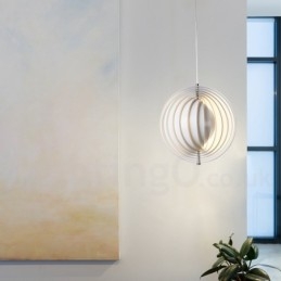 Kula Biała Obrót Postmodernistyczna DIY Wisząca Lampa