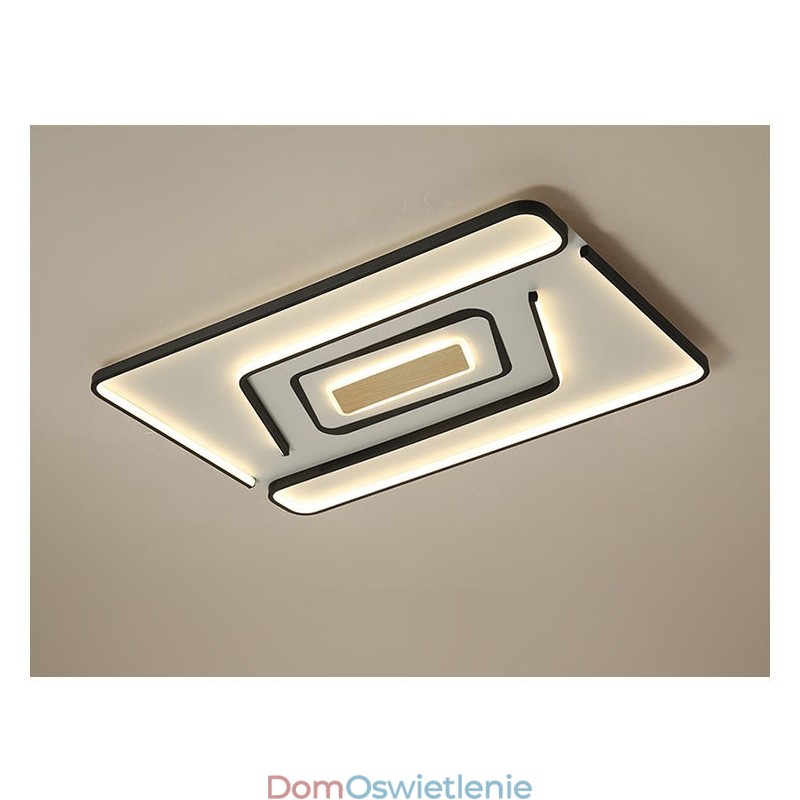 Prostokątna nowoczesna współczesna lampa sufitowa