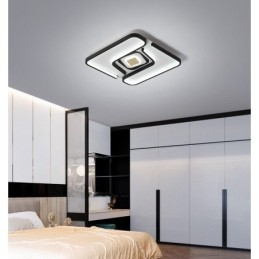 Kwadratowa, nowoczesna, współczesna lampa sufitowa