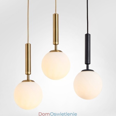 Nowoczesna, współczesna lampa wisząca z kloszem szklanym Nowoczesna, współczesna lampa wisząca z kloszem szklanym