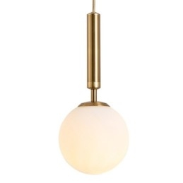 Nowoczesna, współczesna lampa wisząca z kloszem szklanym