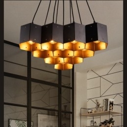 Żyrandol w stylu loft industrialnym
