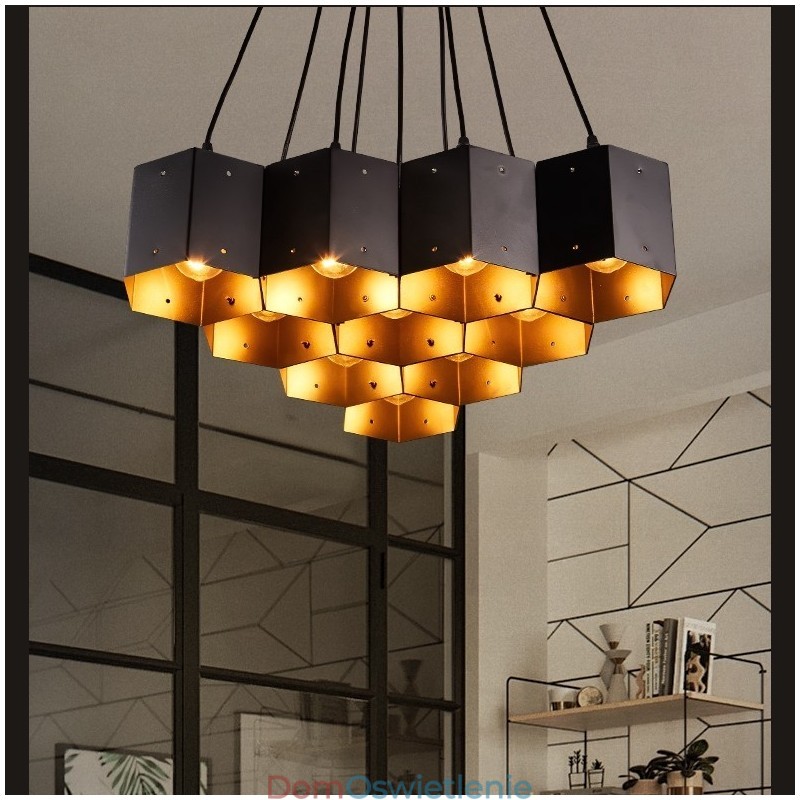 Żyrandol w stylu loft industrialnym