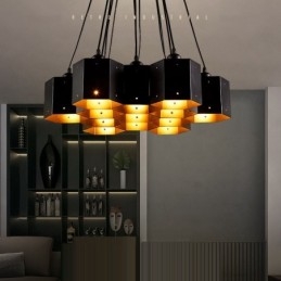 Żyrandol w stylu loft industrialnym