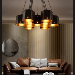 Żyrandol w stylu loft industrialnym