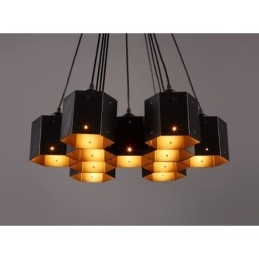 Żyrandol w stylu loft industrialnym