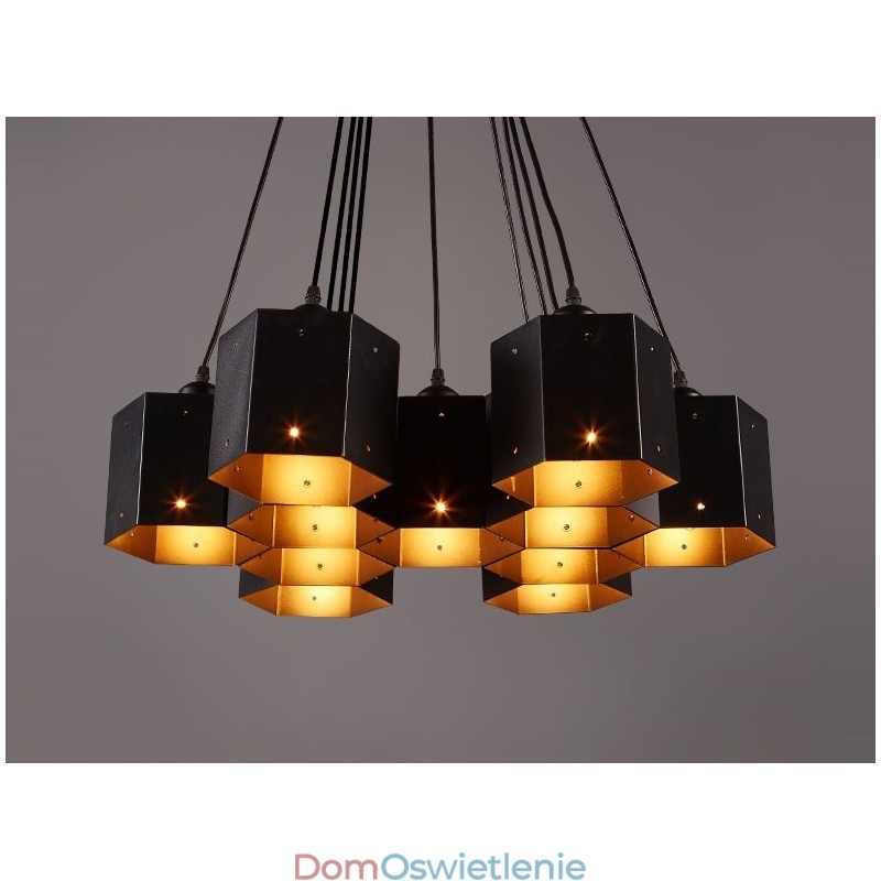 Żyrandol w stylu loft industrialnym