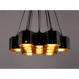Żyrandol w stylu loft industrialnym