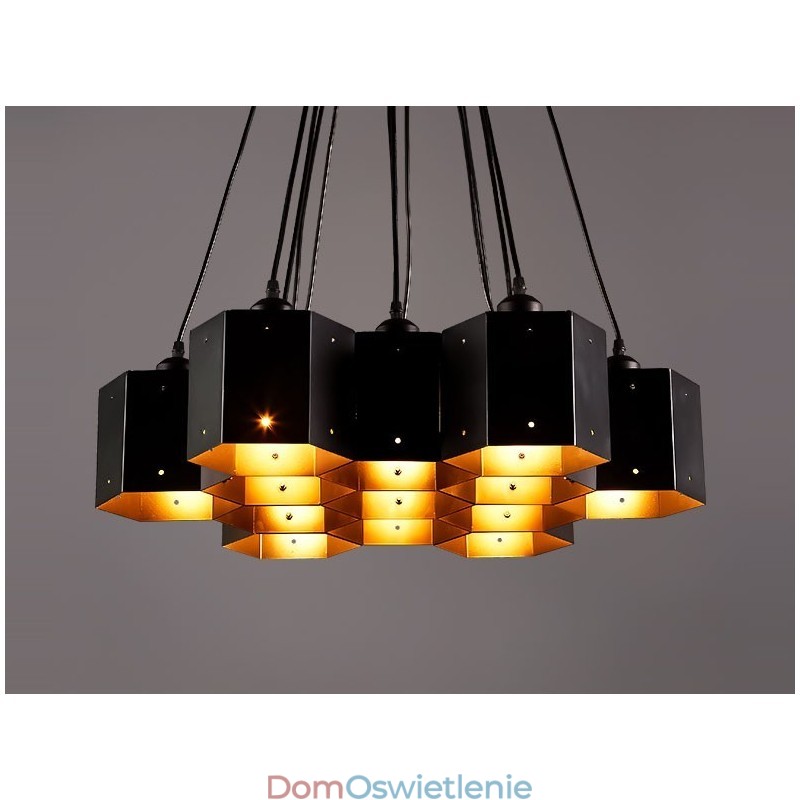 Żyrandol w stylu loft industrialnym