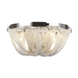 Żyrandol z frędzlami Designerska lampa sufitowa Srebrny Złoty kolor