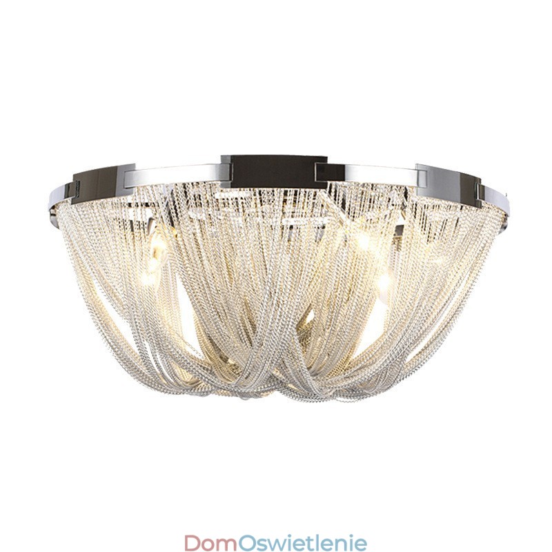 Żyrandol z frędzlami Designerska lampa sufitowa Srebrny Złoty kolor