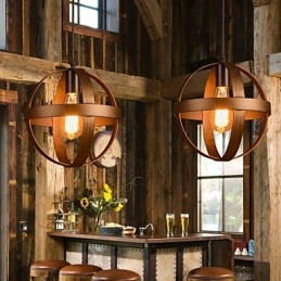 Retro Żelazna Lampa Nowoczesny Minimalistyczny Żyrandol W Stylu Industrialnym