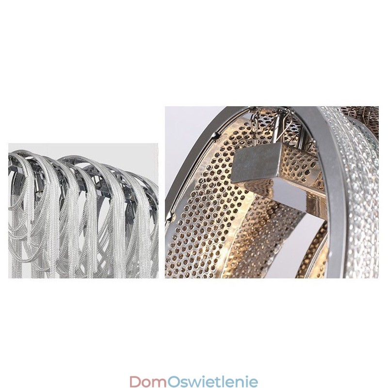 Żyrandol z frędzlami Designerska lampa wisząca Srebrny Złoty kolor